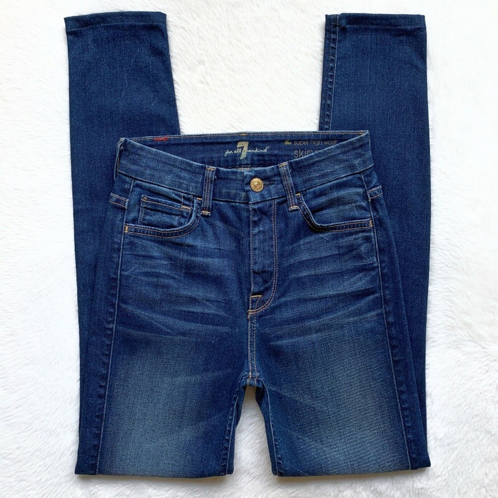 7 For All Mankind Super High Waist Skinny Jeans